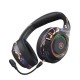 EL-A2 bluetooth Gaming Headset with Noise Cancelling Mic Cool Light HIFI High Fidelity Sound Quality Foldable design for Phone Laptop PC