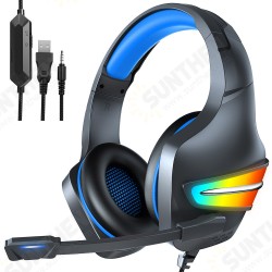 J6 Gaming Headset 50mm Driver Unit RGB Light Noise Reduction Mic 3.5mm USB Port for PS4 PC Xbox One Switch Smartphone J6 Gaming Headset 50mm Driver Unit RGB Light Noise Reduction Mic 3.5mm USB Port for PS4 PC Xbox One Switch Smartphone