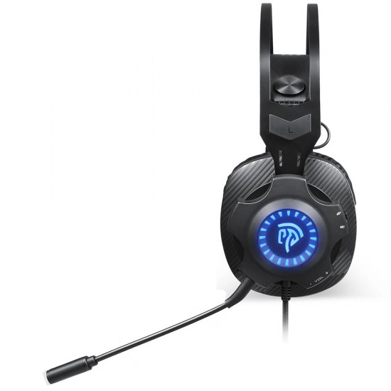 VIP003S Gaming Headset with Automatic Cycling RGB LED lights Noise Cancelling Mic for PS4 Switch PC Laptop Tablets Phone