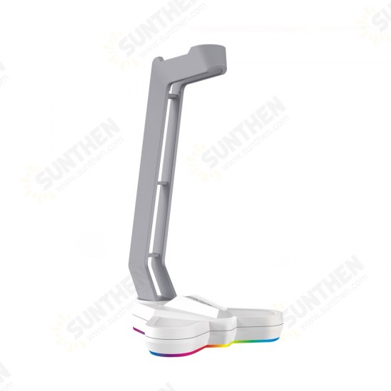 AC3001S RGB Light-emitting Headphone Stand Headset Hook Holder Display Rack Storage Tools Anti-slip Aggravating Base