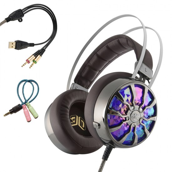 G610S Gaming Headset 50mm Driver Unit Bass Stereo Sound Noise Reduction Mic 3.5mm Audio Plug for PS3/4 PC Gamer