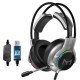 X10 Gaming Headset 7.1 Channel USB / Dual 3.5mm Wired LED Gaming Headset Bass Stereo Sound Headphone Earphones with Mic for PS4 Computer PC Gamer