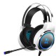 X8 Gaming Headset 7.1Channerl 50mm Unit RGB Colorful Light 4D Surround Sound Ergonomic Design 360° Omnidirectional Noise Reduction Microphone