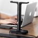 Inphic H100 Headset Stand Dual USB Ports Colorful Light Base Headphone Hanger Headset Mount Holder Office Home Decor