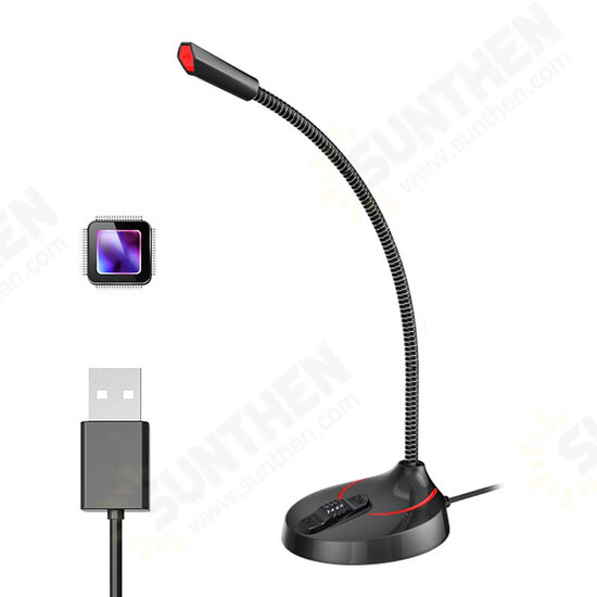 F12 Gooseneck Desktop Computer 360o Omnidirectional Gaming Microphone USB Version