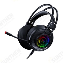 K1 Gaming Headset Virtual 7.1 Channel 50mm Driver Unit RGB Light High Sensitivity Microphone Headphone for PC K1 Gaming Headset Virtual 7.1 Channel 50mm Driver Unit RGB Light High Sensitivity Microphone Headphone for PC