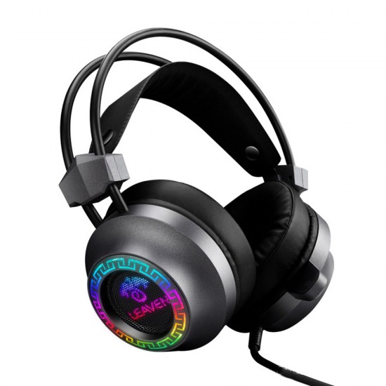 G60 Gaming Headset Virtual 7.1 Surround Sound 50mm Unit Powerful Bass RGB Light Noise Reduction Mic for PC