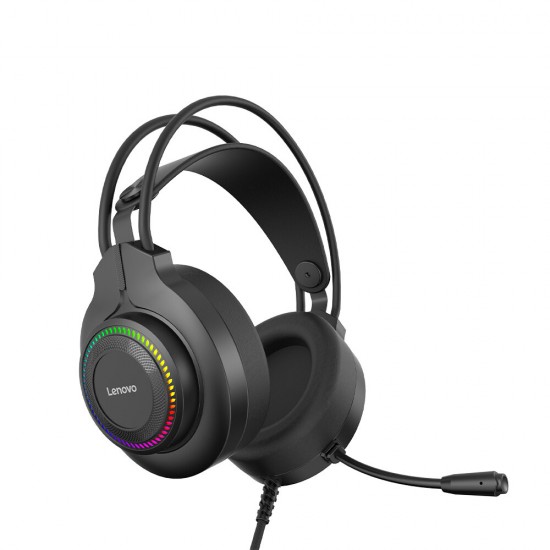 G20-A Wired Headset RGB Light Over-Ear Gaming Headphone with Mic Noise Canceling 3.5mm Audio Plug For for Laptop Computer