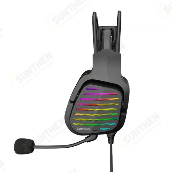 G40 Wired Headset 7.1 Stereo RGB Light Over-Ear Gaming Headphone with Mic Noise Canceling USB For for Laptop Computer