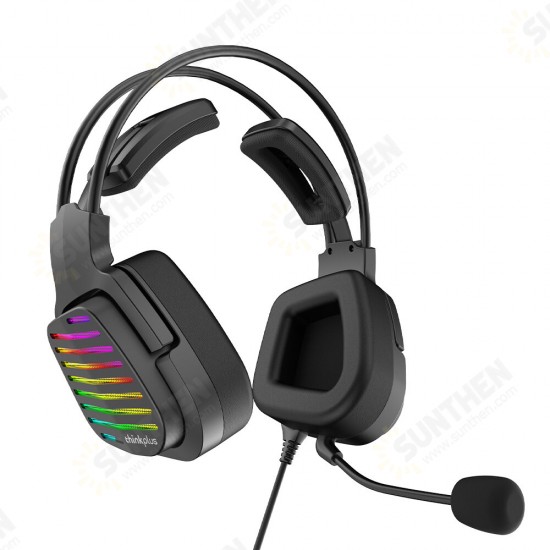 G40 Wired Headset 7.1 Stereo RGB Light Over-Ear Gaming Headphone with Mic Noise Canceling USB For for Laptop Computer