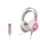 M10 7.1 Virtual Stereo Surround Sound Gaming Headset 3-in-1 USB Plug Noise Reduction 360° Adjustable Microphone Large 50mm Speaker