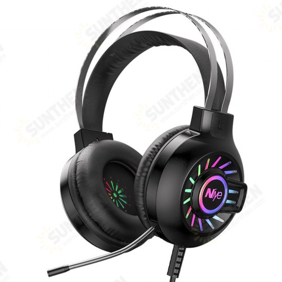 M10 7.1 Virtual Stereo Surround Sound Gaming Headset 3-in-1 USB Plug Noise Reduction 360° Adjustable Microphone Large 50mm Speaker