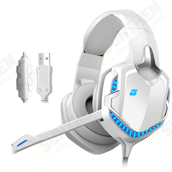 MC N20 Wired Game Headphone USB 7.1 Channel 4D Surounding Sound 50mm Driver Gaming Headset with Mic for Computer PC Gamer