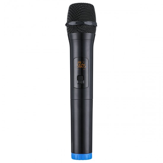 Wireless Karaoke Microphone Professional UHF Dual Channel Metal Dynamic Cordless Microphone Handheld Wireless Mic with Rechargeable Receiver