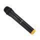 Wireless Karaoke Microphone Professional UHF Dual Channel Metal Dynamic Cordless Microphone Handheld Wireless Mic with Rechargeable Receiver