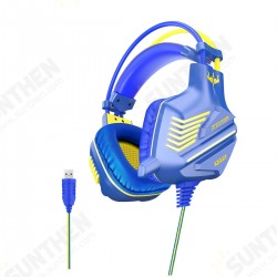GT61 Wired Gaming Headset USB 7.1 Channel 50mm Bass Stereo Sound LED Light E-sport Headphone with Mic for PS3/4 Computer PC Gamer GT61 Wired Gaming Headset USB 7.1 Channel 50mm Bass Stereo Sound LED Light E-sport Headphone with Mic for PS3/4 Computer PC Gamer