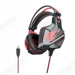 GT61 Wired Gaming Headset USB 7.1 Channel 50mm Bass Stereo Sound LED Light E-sport Headphone with Mic for PS3/4 Computer PC Gamer GT61 Wired Gaming Headset USB 7.1 Channel 50mm Bass Stereo Sound LED Light E-sport Headphone with Mic for PS3/4 Computer PC Gamer