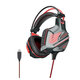 GT61 Wired Gaming Headset USB 7.1 Channel 50mm Bass Stereo Sound LED Light E-sport Headphone with Mic for PS3/4 Computer PC Gamer