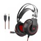 GT65 E-sport Gaming Headset Wired 3.5mm Jack 50mm Bass Stereo Sound LED Light Headphone with Mic for PS3/4 Computer PC Gamer