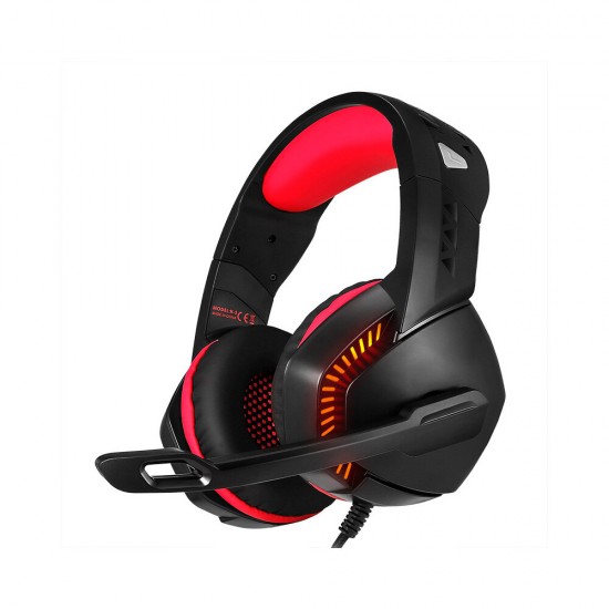 H-3 Gaming Headset USB Built-in Sound Card Dazzling Optical Headset 50mm Drive Unit 120° Rotating Microphone 4D Powerful Bass USB+3.5mm Audio Plug Gaming Headset