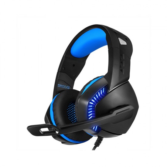 H-3 Gaming Headset USB Built-in Sound Card Dazzling Optical Headset 50mm Drive Unit 120° Rotating Microphone 4D Powerful Bass USB+3.5mm Audio Plug Gaming Headset