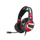 H-4 Gaming Headset Dazzling Optical Headphone 50MM Drive Unit 360° Bending Soft Rubber Microphone 3.5mm Single Plug + USB Interface