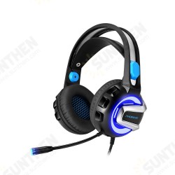 H-4 Gaming Headset Dazzling Optical Headphone 50MM Drive Unit 360° Bending Soft Rubber Microphone 3.5mm Single Plug + USB Interface H-4 Gaming Headset Dazzling Optical Headphone 50MM Drive Unit 360° Bending Soft Rubber Microphone 3.5mm Single Plug + USB Interface