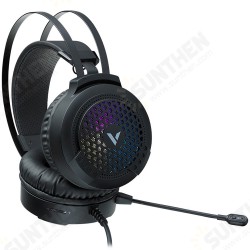 VH120 Gaming Headset Noise Reduction Microphone Headphone Reticulated Area Broad-spectrum Circular RGB Lights for PC Laptop Tablet Phone VH120 Gaming Headset Noise Reduction Microphone Headphone Reticulated Area Broad-spectrum Circular RGB Lights for PC Laptop Tablet Phone