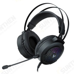 VH120 Gaming Headset Noise Reduction Microphone Headphone Reticulated Area Broad-spectrum Circular RGB Lights for PC Laptop Tablet Phone VH120 Gaming Headset Noise Reduction Microphone Headphone Reticulated Area Broad-spectrum Circular RGB Lights for PC Laptop Tablet Phone