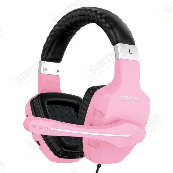 A1S Game Headphone 40mm Driver 3.5mm USB Wired Bass Gaming Headset Stereo Sound Headset with Mic for PS4 Computer PC Gamer