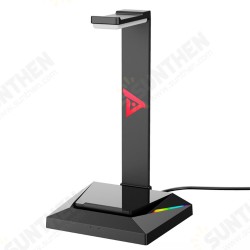 WE-100 Headphone Stand RGB Breathing Light Computer Headset Stand Phone Holder USB USB-C Expand Port WE-100 Headphone Stand RGB Breathing Light Computer Headset Stand Phone Holder USB USB-C Expand Port