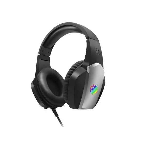 Tuner A1 Gaming Headset 7.1 Channel 50mm Unit 90° Rotatable Microphone RGB Light Effect Scalable Design Noise Reduction Protein Leather Earmuffs