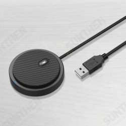 YM-200S M2 Wired 360 degree Pickup Audio Video Omnidirectional Microphone Conference Desktop Computer Black Microphone YM-200S M2 Wired 360 degree Pickup Audio Video Omnidirectional Microphone Conference Desktop Computer Black Microphone