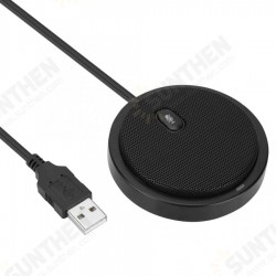 YM-200S M2 Wired 360 degree Pickup Audio Video Omnidirectional Microphone Conference Desktop Computer Black Microphone YM-200S M2 Wired 360 degree Pickup Audio Video Omnidirectional Microphone Conference Desktop Computer Black Microphone