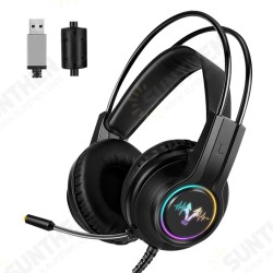 WH H200 Gaming Headset 7.1 Virtual Surround Sound 50mm Unit RGB dynamic breathing Light Headphone Omni-directional Microphone WH H200 Gaming Headset 7.1 Virtual Surround Sound 50mm Unit RGB dynamic breathing Light Headphone Omni-directional Microphone