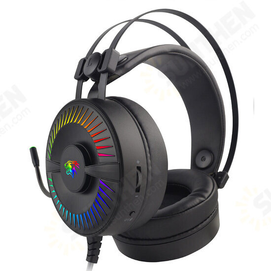 G500 Gaming Headset 50mm Speaker Unit 5D Surround Sound Powerful Bass Noise Reduction Mic for PC Laptop Mobile Phone