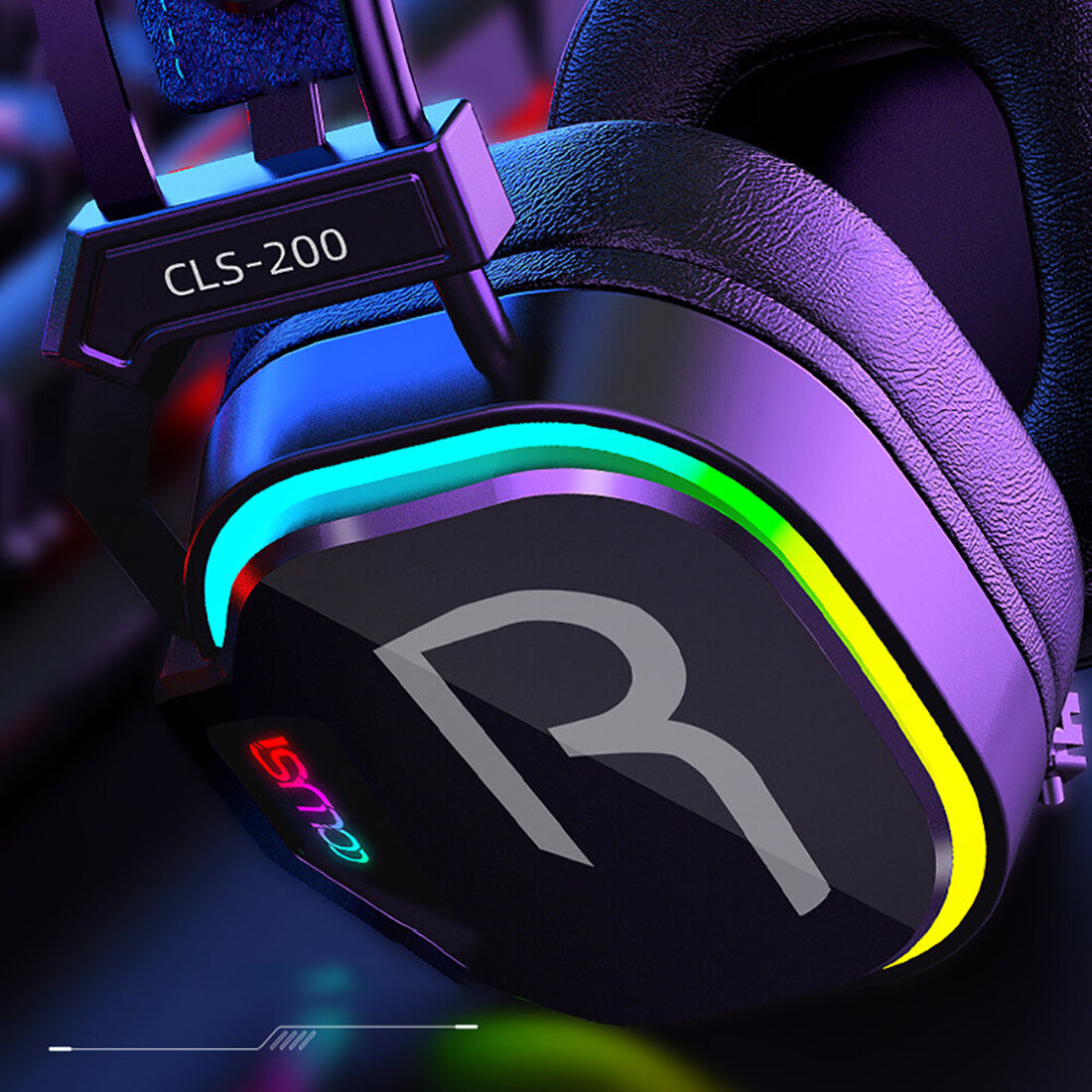 Cls Computer Rgb CLS-200 Gaming Headset with Omnidirectional Microphone Colorful RGB ...