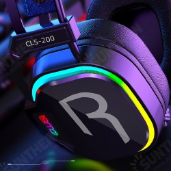 CLS-200 Gaming Headset with Omnidirectional Microphone Colorful RGB Light 50mm Unit for PC Laptop CLS-200 Gaming Headset with Omnidirectional Microphone Colorful RGB Light 50mm Unit for PC Laptop