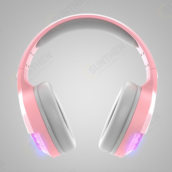 SH33 bluetooth Gaming Headset BT4.0/Wired 9D Stereo Sound RGB Light Game Headphone with Mic for Phone Tablet Computer Laptop PC