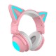 ZW068 bluetooth Headphones LED light Cat Ears Headset Wireless Earphone Headphones BT5.0 Wireless For Samsung for PC