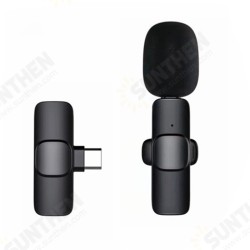 A3 Wireless Lavalier Microphone Low Latency Portable Audio Video Recording Plug-Play Lapel Type-C Mic for Live Broadcast Game A3 Wireless Lavalier Microphone Low Latency Portable Audio Video Recording Plug-Play Lapel Type-C Mic for Live Broadcast Game