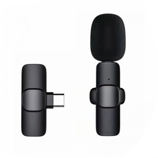 A3 Wireless Lavalier Microphone Low Latency Portable Audio Video Recording Plug-Play Lapel Type-C Mic for Live Broadcast Game