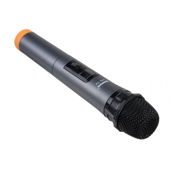 Professional UHF Wireless Microphone Handheld Mic System Karaoke With Receiver and Display Screen