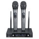 UHF Receiver 2 Channel Wireless Microphone System Bass Good Sounds KTV Party Sing Home Entertainment