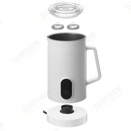 400W 220V 4 in 1 Milk Frother Hot and Cold Modes Coffee Frother for Cappuccino, Latte, Chocolate Milk