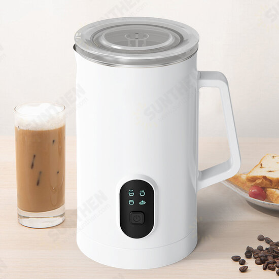 400W 220V 4 in 1 Milk Frother Hot and Cold Modes Coffee Frother for Cappuccino, Latte, Chocolate Milk