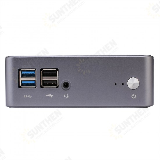 MU02 Intel i7-1065G7 Intel Plus Graphics Mini PC 16GB DDR4 512GB M.2 SSD Desktop PC Quad Core 15W TDP 1.3GHz to 3.9GHz WiFi 5 BT 4.2 LAN HD DP Dual 4K Screen Windows 10