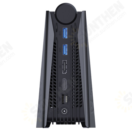 R5 AMD Ryzen 5 5600U 16GB DDR4-3200MHz RAM 512GB M.2 NVMe SSD ROM Mini PC Hexa Core 4.2GHz Max WiFi6 Windows 10 Mini Computer RGB Light Triple Output Gaming Desktop PC