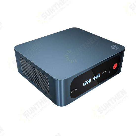 Speed S Mini PC Intel i5-8279U Intel Plus 655 GPU 16GB DDR4 500GB SSD Desktop PC Quad Core 2.4GHz to 4.1GHz WiFi5 BT5.0 LAN 2HDMI Type-C Double Screen 4K Output Windows10 Pro Mini Computer