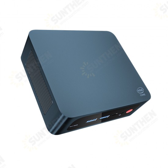 Speed S Mini PC Intel i5-8279U Intel Plus 655 GPU 16GB DDR4 500GB SSD Desktop PC Quad Core 2.4GHz to 4.1GHz WiFi5 BT5.0 LAN 2HDMI Type-C Double Screen 4K Output Windows10 Pro Mini Computer